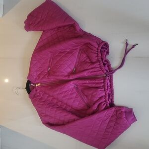 Free People Crop Puffer Quilted Jacket Size S/XS